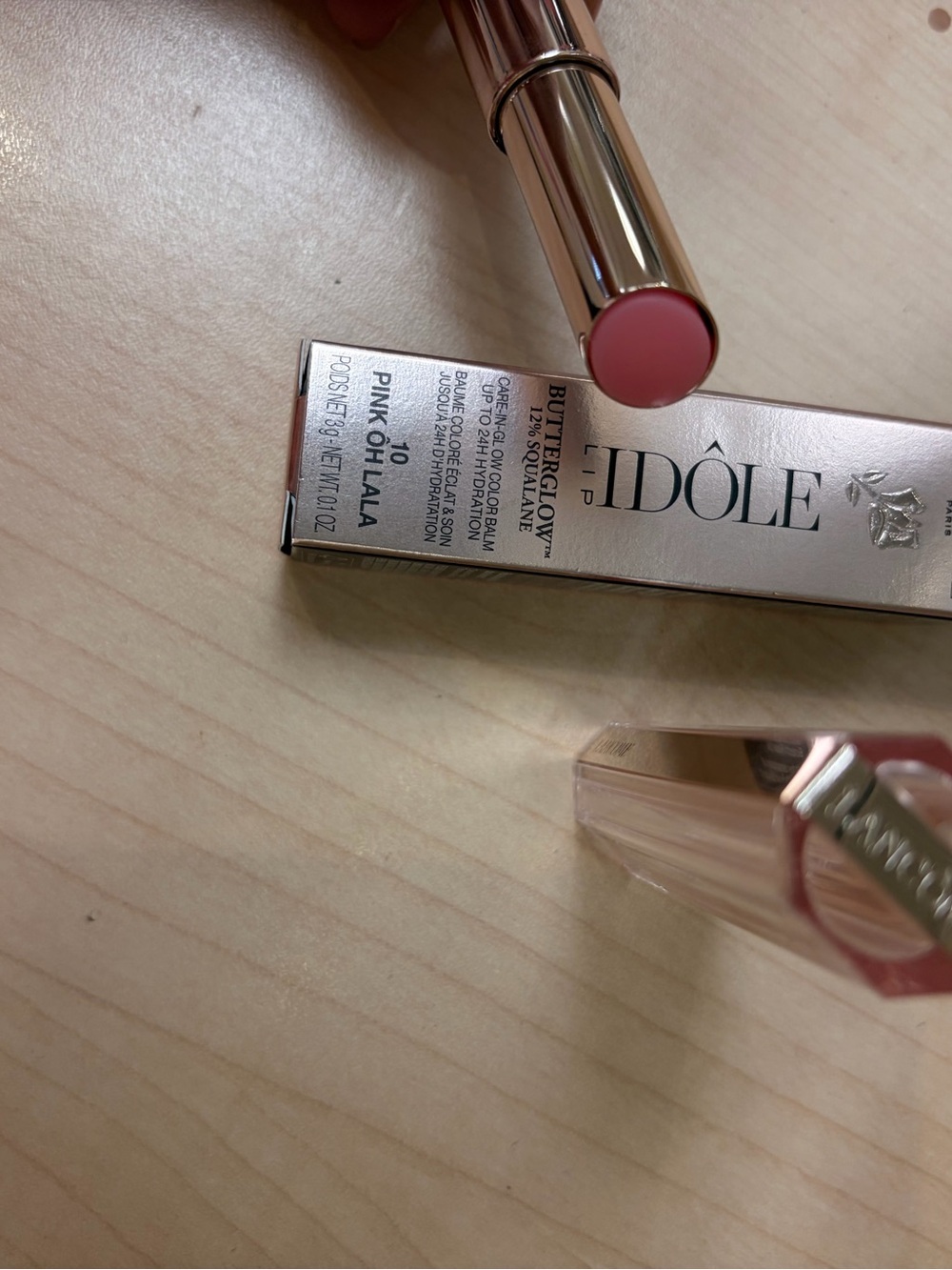 Lancome Idole Butterglow Colorbalm #10 pink oh lala new in box